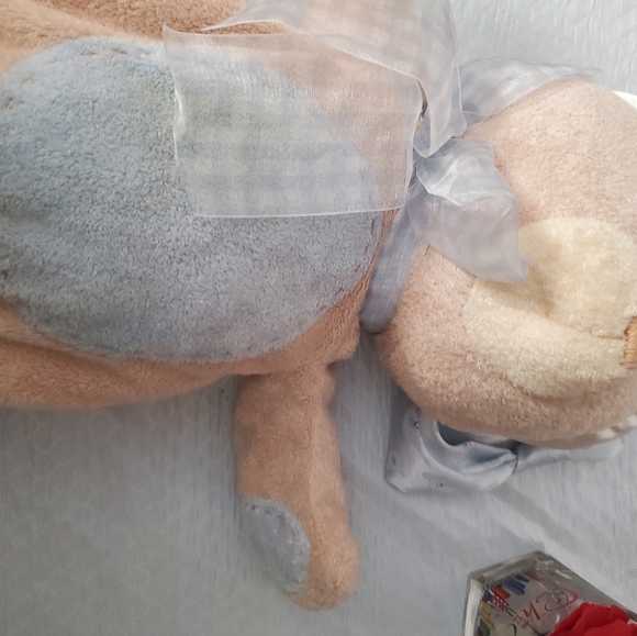 Baby Gund Blue PJ Bag VGC 21" SEWN EYES W/zipper - Picture 10 of 10